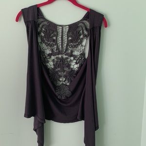 4/$12 Body Central High Low Lace Vest